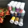 Tillfälliga tatueringar 20g blandat 24 färgpulver skimmer glitter diamantmålning för dekoration diy nagel tatuering falska barn möta kroppskonst verktyg 2308017