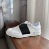 Dress Shoes Luxury Brand White Color Spells Various Colors Men and Women Flat shoes Decoration White shoes. J230818