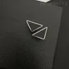 Stud Men Metal Triangle Dingle Earing Stud Fashion Jewelry Stainless Steel Hoop Earings Lady Ohrringe Simple Letter Clip on Designer örhängen Retro ZB044 XRTK