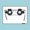 Loupes Magnifiers Jeweler Watch Led Light Glasses 20X Magnifier Magnifying Eye Loupe Lens Drop Delivery Jewelry Tools Equipment Otjyk