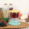 Bouteilles de rangement BPA BPA PRATIQUE PRATIQUE PORD POIGNE JAR JUICE séparateur alimentaire Conteneur de cuisine réutilisable Supplies de cuisine