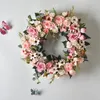 Otros suministros para fiestas de eventos 35 cm de flores de flores de rosa de seda artificial para decoración de la boda puerta de la puerta delantera colgante de la pared floral 230816