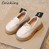 Sneakers Solid Classic Girls Loafers Spring Autumn PU Leather Slip On Kids Flats Shoes School Party Soft Non Slip Children Single Shoes J230818