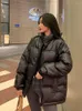 Jaquetas femininas 2023 Winter espessou a jaqueta de couro PU