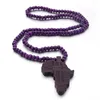 Colliers de pendentif Somsoor 2023 Laser Coute Africain Carte Pendants Hip Hop Femmes Homme Collier coloré coloré Accessoires en gros