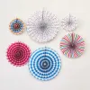 6st/Set Paper Fans Decoration Set Hanging DIY Paper Craft for Wedding Birthday Baby Shower Christmas Party Home Furnishing