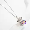 Colliers pendentifs bels animaux en cristaux d'Autriche pour les filles Bijoux Bijoux Cadeaux de qualité supérieure