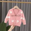 Pullover Baby Sweater Toddler Clothes Kids Cotton Knitted Sweater Flower Girls Cardigan Long Sleeve Girls Jacket Coat Children Outerwear x0818