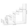 Articoli di novità Clear Acrilic Display Porta borsetta Gioielli Display Scaffale Multitet Portieri Multiyer Portabolo Crack Desktop Makeup Organizzatore 230817