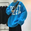 Men's Hoodies Sweatshirts Sweater Knitwear Men's Autumn and Winter Oversize Jacket Crewneck Undershirt Hoodie Blue Y2k Hoodie Sweatshirts 230815