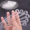 1000pcs Pipe de brûleur à huile en verre 4 pouces Lengh tube en verre Pipes fumeurs tobcco huile d'huile de verre ongles