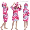 Asciugamani abiti chldrensuschi di asciugamani bagni per bambini feste per bambini in pigiama per bambini unicorno kigurumi abiti da sera pigurumi z230819