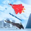 Aircraft Modle RC Plane SU57 2.4G med LED -lampor Flygplan Remote Control Flying Model Glider Epp Foam Toys Airplane for Children Gifts 230818