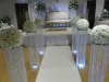 Pilares de cristal de la boda al por mayor Pilares de la boda de la boda