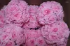 Dekorativa blommor SPR 20st/ parti 15 cm/ 6 tum bröllopsdekorationer Silk Kissing Pomander Rose Balls Bouquet