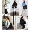 Totes Outlet Sac À Bandoulière Femmes Sacs À Bandoulière En Cuir Véritable Pour Femme Sacs En Cuir Femme Grand Sac Fourre-Tout Ensemble Grand Sac À Main Et Pur HKD230818