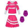 Kläder sätter halloween cheerleader kostym cosplay flickor addison outfit fancy klänning zombie cheer camp costumes kläder för barn 230817