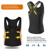 Waist Tummy Shaper Slimming Belt Belly Men Vest Body Neoprene Abdomen Fat Burning Shaperwear Sweat Corset Drop 2308017