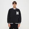 Herrjackor renyadao vintage brev broderi rib stickad varsity bomberjacka lös unisex satin marin patches man ytterkläder kappa 230817