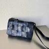 Crossbody Bag 7a Kassetten Bottevenets gewebt Intrecciato B-Line Plaid Wachs kleine quadratische Sterne Style Messenger50xs