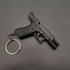 Novelty Items Shell Eject Keychain Model Toy Gun Miniature Alloy Pistol Collection Toy Gift Pendant R230818