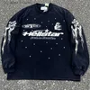 Men's Hoodies Sweatshirts Vintage Wash Do Old Hellstar T-shirt Classic Meteor Flame bet Print Fall Hot Sale Men's Women's Long Sleeved T Shirts T230818