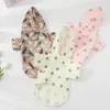 Dog Apparel Pet Raincoat Outdoor Puppy Rain Coat Waterproof Jackets Feather Cactus Printed Clothes Cat Supplies