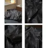 Kadın Ceketleri Sonbahar Eski Para Tarzı Moda Kahverengi Pu Deri Ceket Gevşek Durgun Yakalama 230817