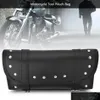 Sacs de moto Muisse de guidon noir PU en cuir Pu Motorbike avant à outil à outils de fourche Lage Drop Livraison Mobiles Accessoires Dhcuo Dhcuo