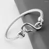 Link Bracelets 5 Color 316L Stainless Steel Silver Black Rose Gold Wire Chain Womens Girls Bracelet Charms Jewelry