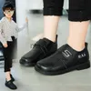 Sneakers Kids Leather Shoes For Boys Wedding School Show Flats Shoes Classic Children Black Loafer Moccasins Fashion British Style Spring J230818