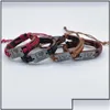 Bracelets de charme bijoux I Love Jesus Leather Corde en cuir fait à la main ALLIAGE ALLIAGE ALIMENTABLE ALIMENT