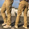 Męskie dżinsy Bapai Modne Spodnie Outdoor Warstorant Warstant Alpinteering Spodery Ubrania Street Cargo 230817