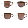 Mokken houten vintage cups handgemaakte natuurlijke sparren bier thee koffie melk water beker bar drinkware glazen tuimelaar