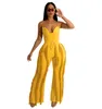 Women's Two Piece Pants Sexy Clubwear Set Women For Party Bodysuit Tops And Tassel Bell Bottoms Night Club Outfits Black White Suit Sets