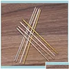 Gioielli per capelli gioielli50 PCs 125 mm m basare a bastoncino in metallo vintage 4 colori a piantacioni placcate aessorie fai -da -te per la consegna a goccia h dhekt