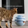 Andere Katzenversorgungen Katzen Spielzeugstreckenturm Plattentisch -Rollerbällchen Interaktive Intelligenzspielzeug für Vergnügungspuren Pet Accessoires 230817