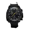Moon Men Watch Full Function Quaz Chonogaph Watches Mission to Mecuy 42mm Nylon Watch Limited Edition Maste Wistwatches886