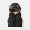 Weste Baby Kleidung Jungen Mädchen Massive Weste für 12 Monate bis 4 Jahre Kinder Winter Kinder Warm Jacken Westen Weihnachtskostüm 230817