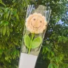 装飾的な花の花輪かぎ針編み人工花の手作りひまわり偽手編植物装飾写真小道具ホームオフィス装飾HKD230818