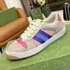 Nuove screener loveight scarpe mocassini per uomini da donna cristallo sneaker designer di marchi a strisce Sneaker da uomo in pelle sporca retrò 02