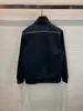 Jaquetas masculinas 2023 outono e inverno colarinho de manga comprida casaco moda solto zíper pequeno bolso preto jaqueta de alta qualidade 230817