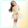 Зимнее детское платье детские детские платья для девочек рождественские платье для вечеринки с длинным рукавом вязаная малыша для девочек.