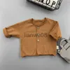 プルオーバーの男の子グリルニットカーディガン幼児セーター幼児コートソリッドカラーファッションかわいい幼児少年ニットジャケットlz173 x0818