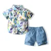 Clothing Sets 2023 Kids Clothes Boys Summer Cotton Baby Set Formal Kid Tshirt Shorts Pants Toddler Suit Babi Matching Children 230818