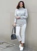 Jeans da donna jeans bianchi solidi donne gamba dritta moda accogliente soft y2k streetwear fidanzato pantaloni jeans bianchi per donne 2022 J230818