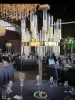 9 cabeças de luxo decoração de casamento metal castleartick candelabra casther title noivado Party tabela centerpieces vasos de flores aislezz