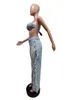 Dames tweedelig broek jeans zomer outfits sexy dames stukken elegante denim matching set top gescheurd