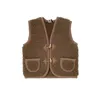 Gilet all baby gilet hiver kids super mignon 80% de laine en bas âge de laine adorable pour garçons garçons gardez le gilet en laine chaude avec le bouton 230817