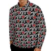 Мужские половые рубашки Polos Bocce Ball Man Man Mite Balls Print Casual рубашка ежедневно y2k узор с длинным рукавом.